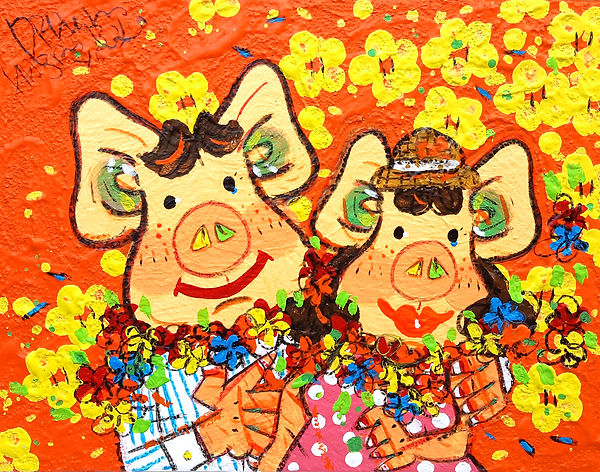 한상윤작가-3행복한커플(Happy PIG-블링돈링(The Bling 豚l