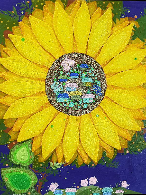 한명희-행복한뜰의이야기(30호)2019,혼합재료.jpg