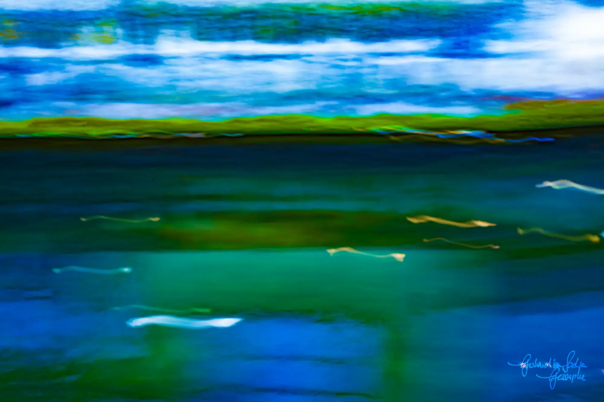 Abstrakte Wassermelodie