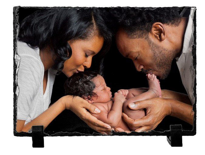 Landscape Slate Photo Plaque -5.8" x 7.8"