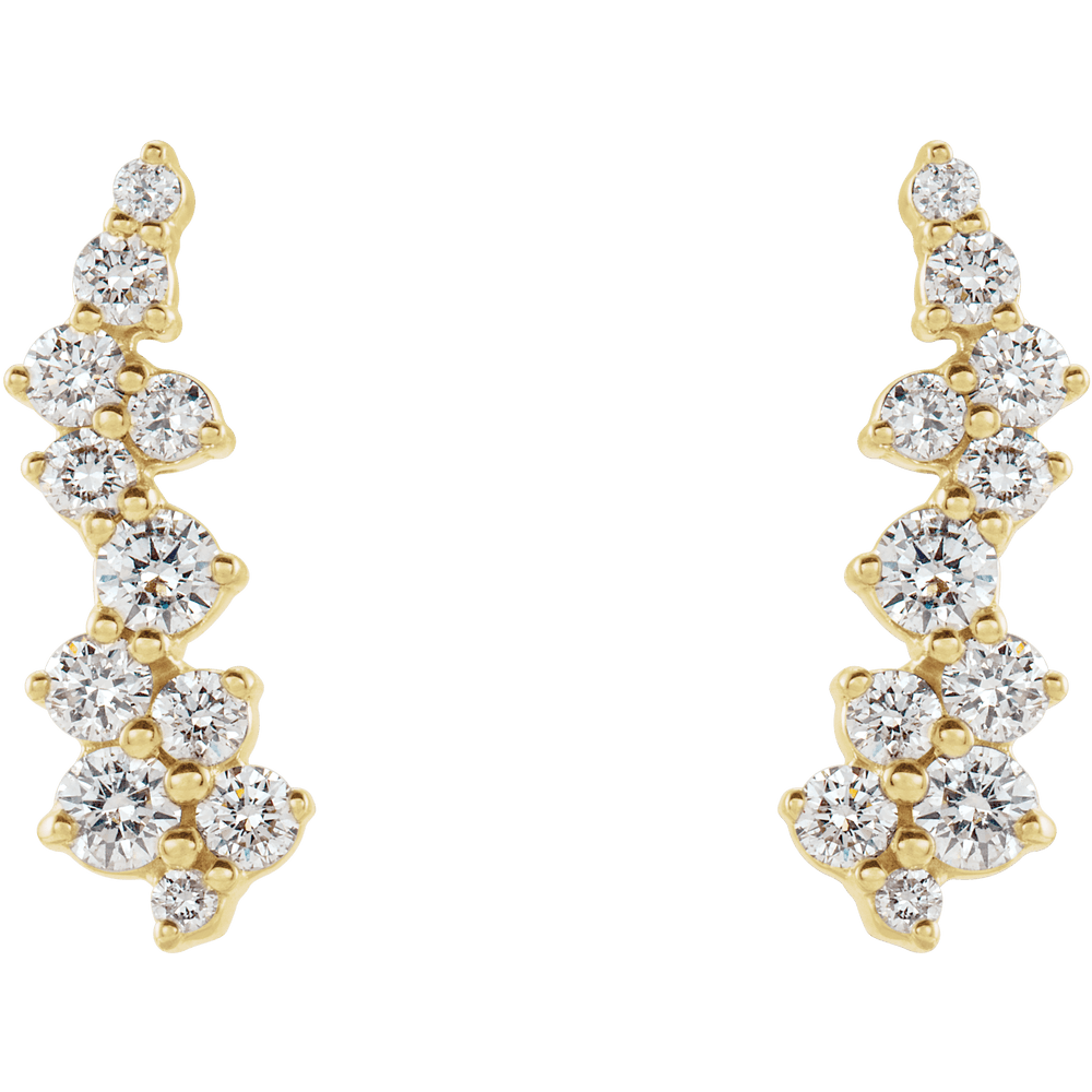 1/3 CTW Natural Diamond Ear Climbers