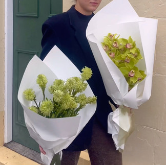 Sculptural green foliage and florals Brisbane and Gold Coast delivery service 