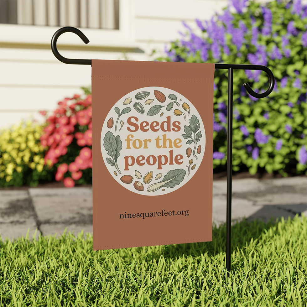 Thumbnail: Seeds for the People Garden Flag