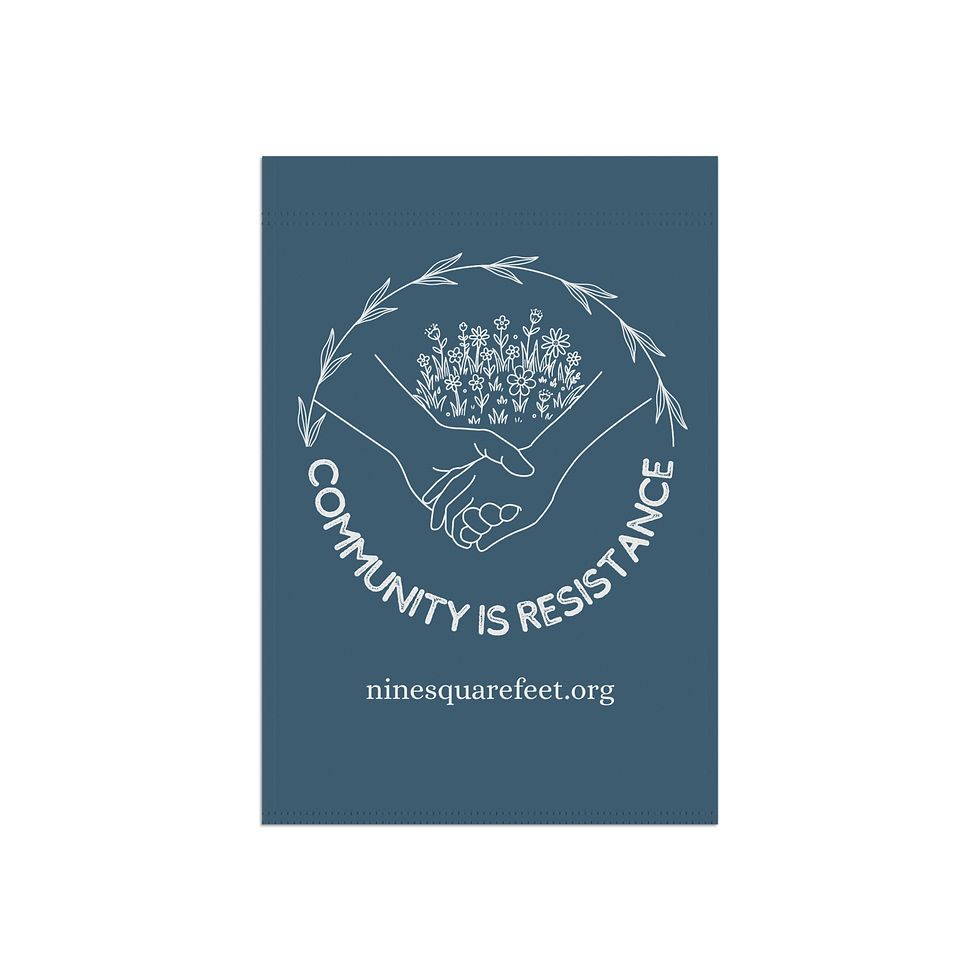 Thumbnail: Community is Resistance Garden Flag