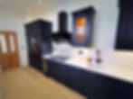 Luxury dark blue shaker kitchen refurbishment by Omega Developments 2