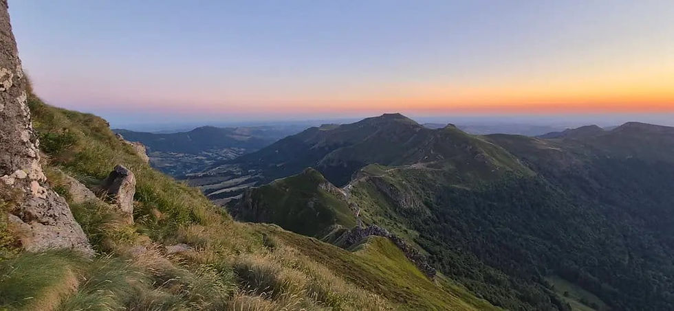Sommet du Puy Mary lors du coucher de soleil