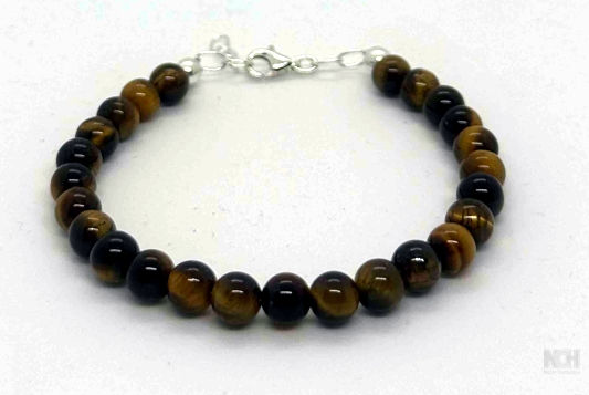 Thumbnail: Handmade shiny Tiger Eye Bracelet 6mm