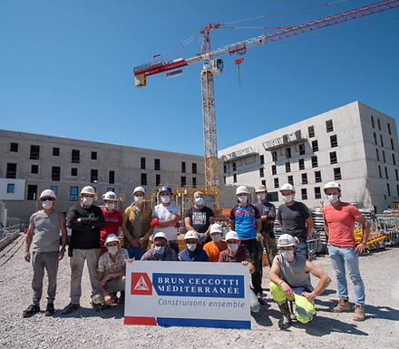 Ouvrier chantier Montpellier Covid-19