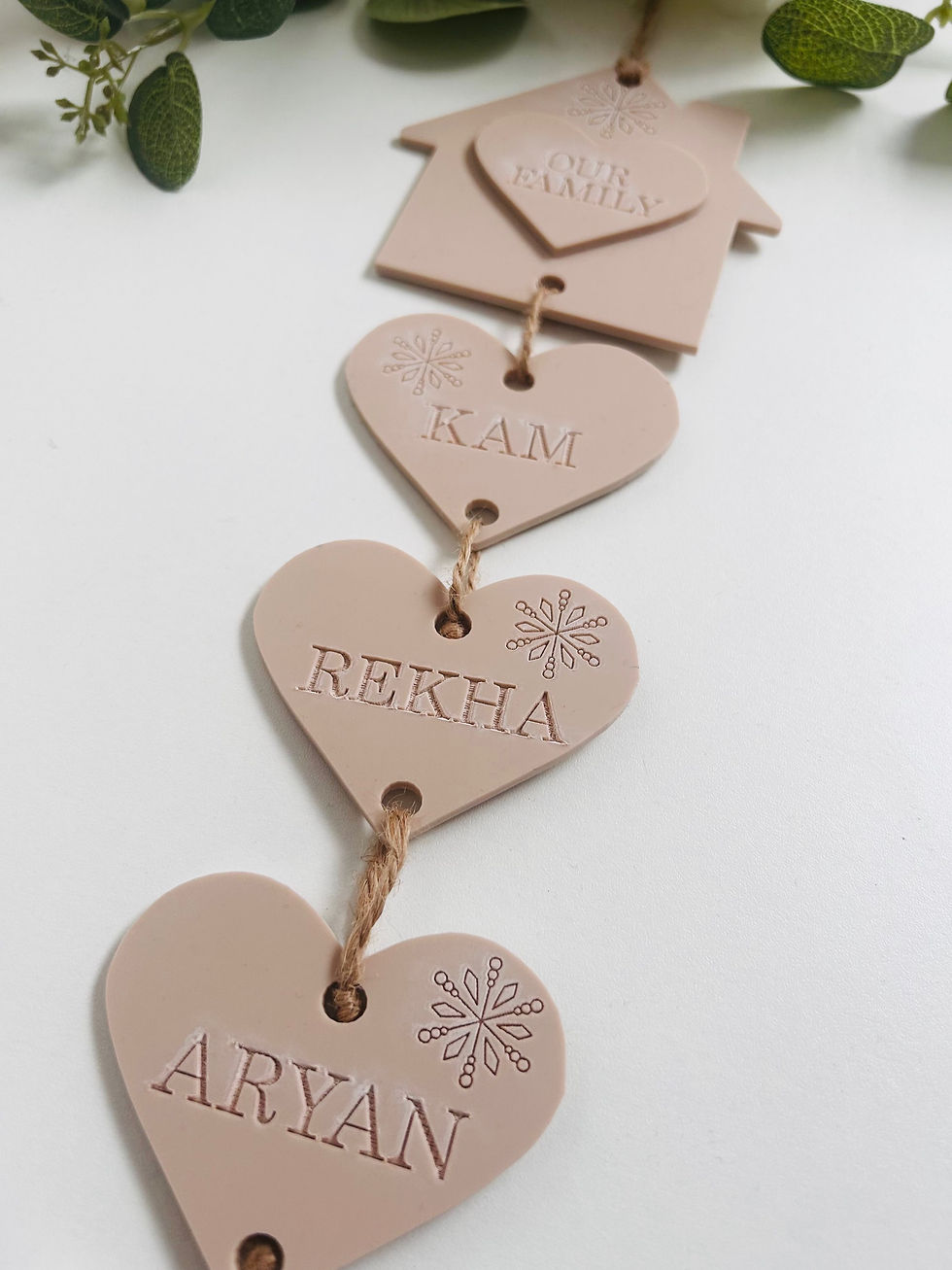 Thumbnail: Personalised our family wall hanging | Our family | Christmas family gift |