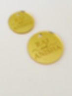 Thumbnail: 10 Custom Engraved  Gold Mirror Acrylic Gift Tag