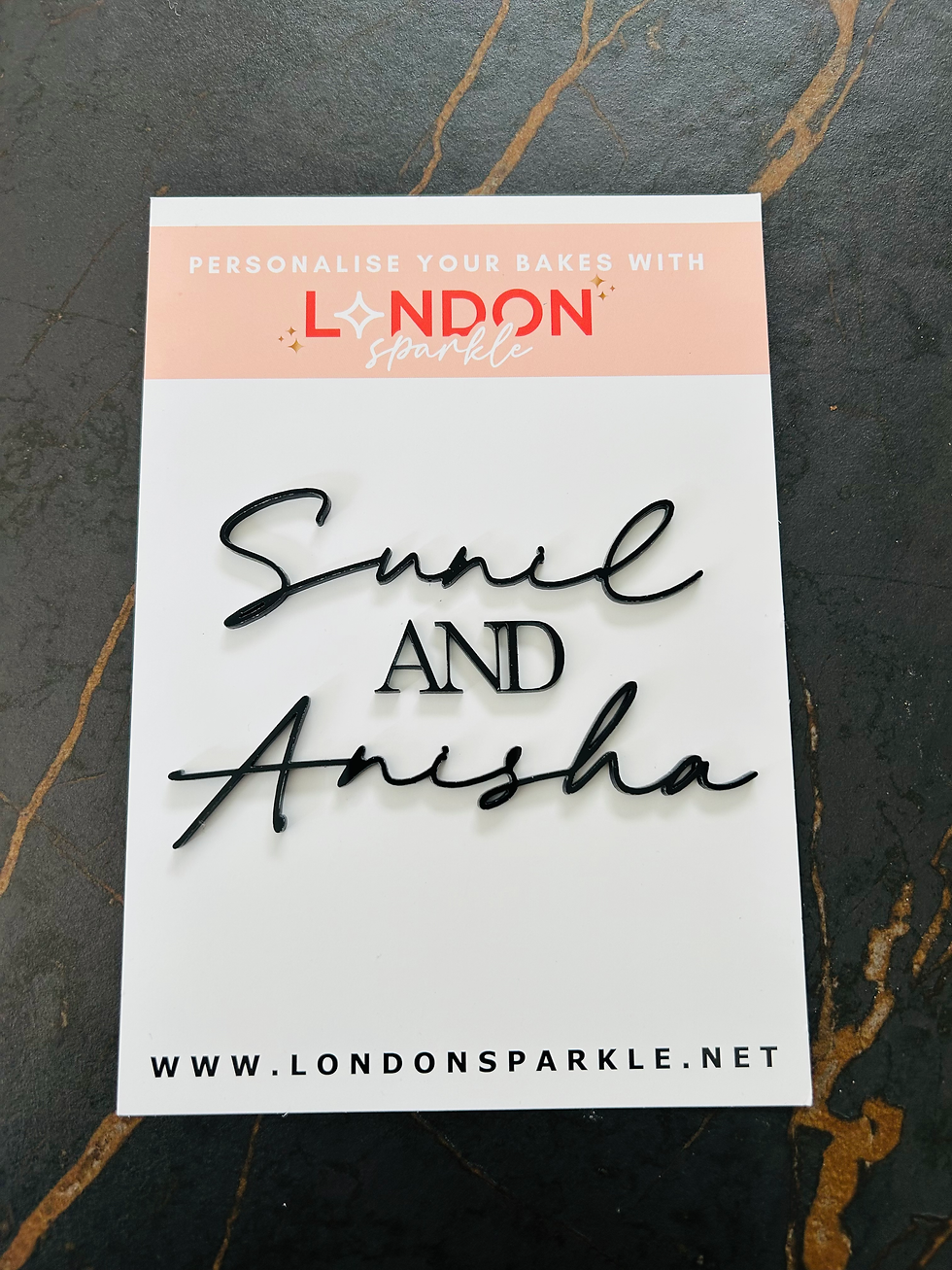 Thumbnail: Wedding cake charm | Engagement cake charm