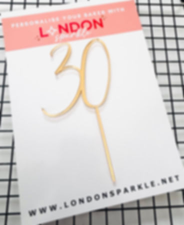 Acrylic cake topper | thirty acrylic charm |personalised charm | birthday cake |