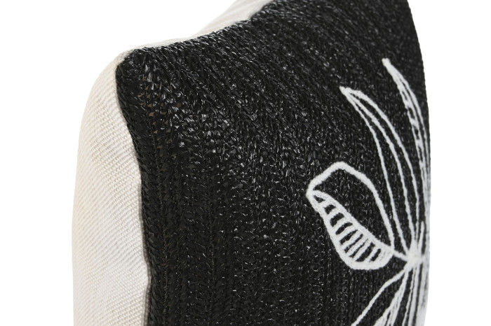 Thumbnail: CUSHION POLYESTER EMBROIDERY BLACK