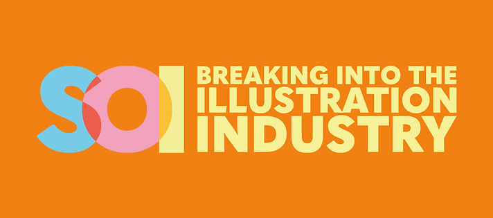 Logo for the school of illustration online course 'Breaking into the Illustration Industry'.