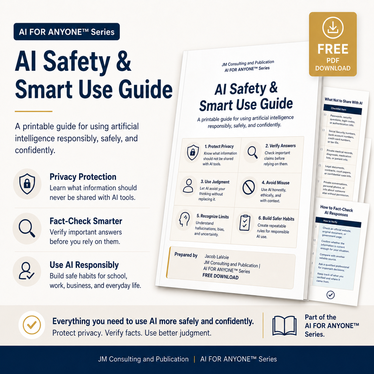 AI Safety & Smart Use Guide - Free PDF Download