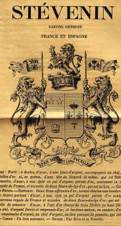 Armoiries des Stevenin baron de Thozée