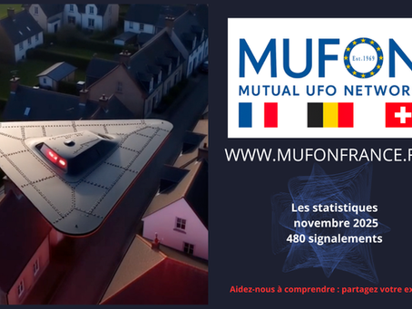 Statistiques MUFON novembre 25
