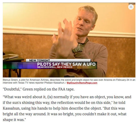 Deux pilotes et un OVNI !