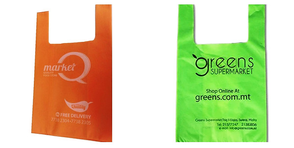 Fabric Shopping Branded Bags