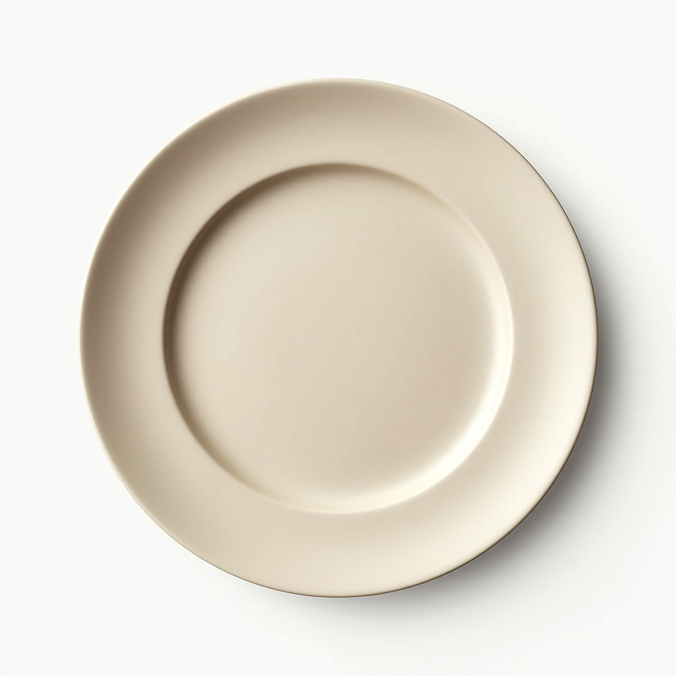 Round Dessert Plate