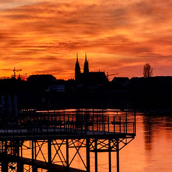 BILD_Basler Münster im Abendrot