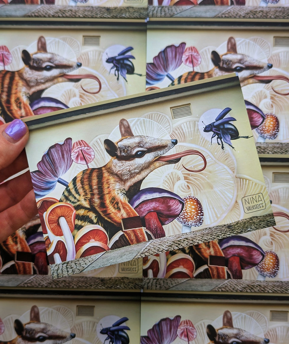 Thumbnail: Postcard set one - 5 murals as postcards!