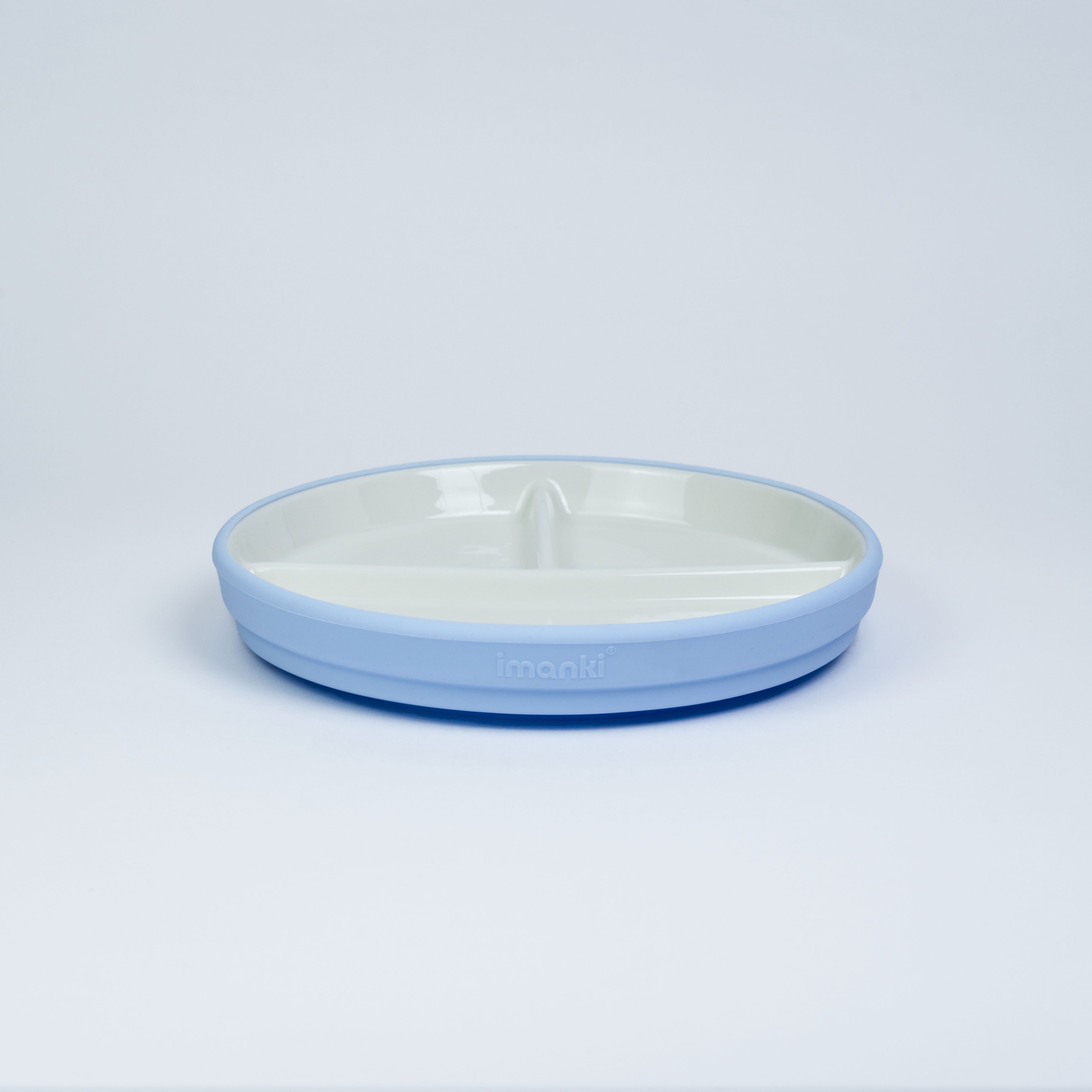 Porzellan Kinderteller mit Silikon-Saugnapf - Ansicht von vorne