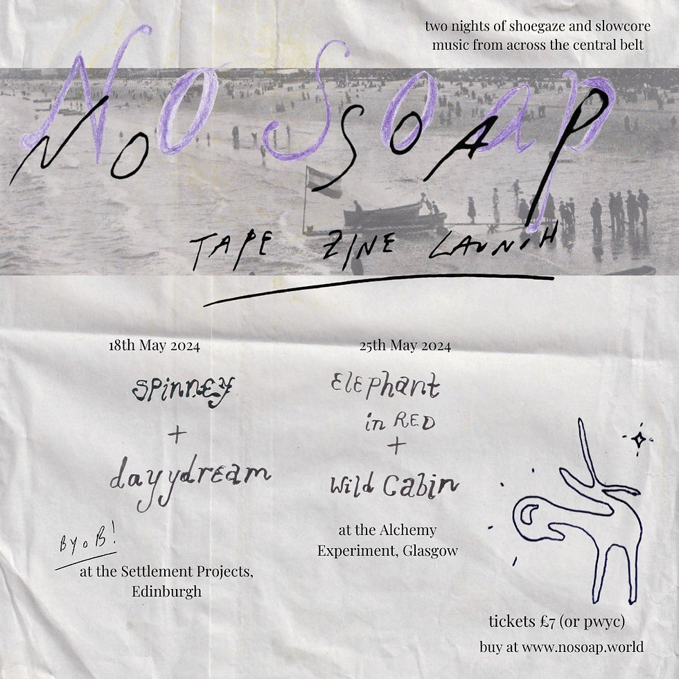 LIVE MUSIC - No Soap [Tape Zine Launch]