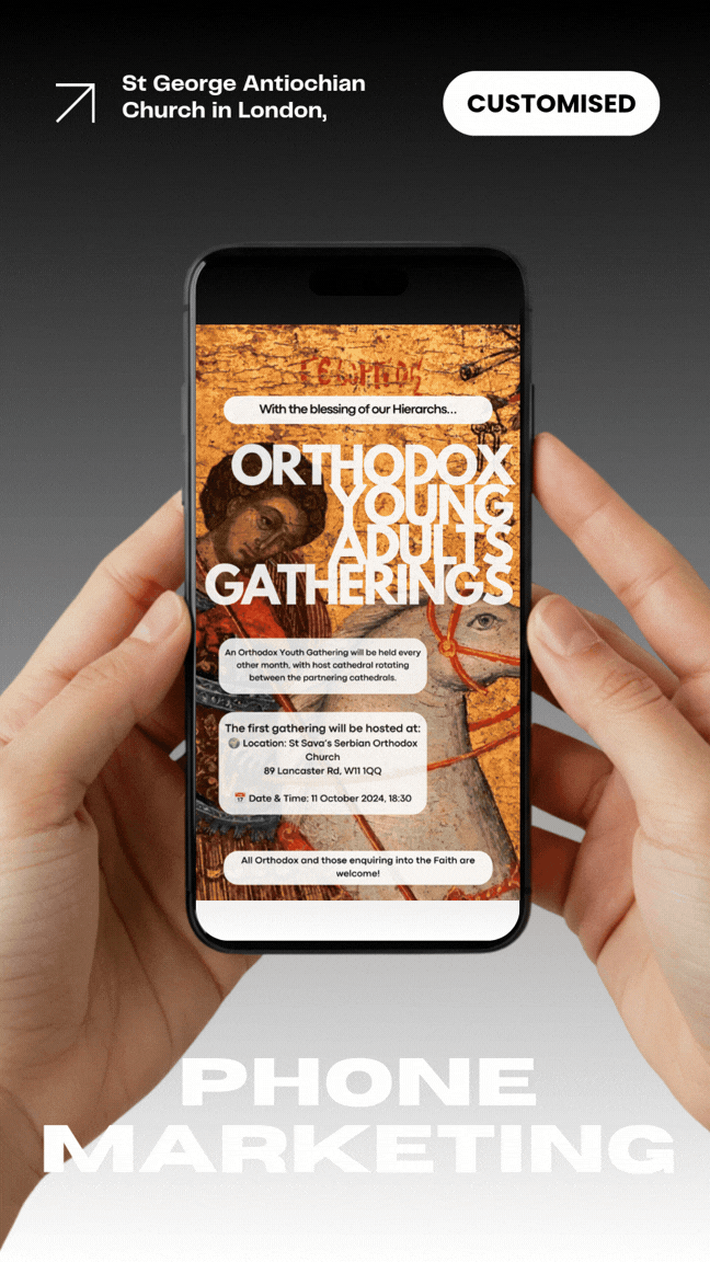 Black and Purple Modern Hand Holding Phone Mockup Your Story.gif
