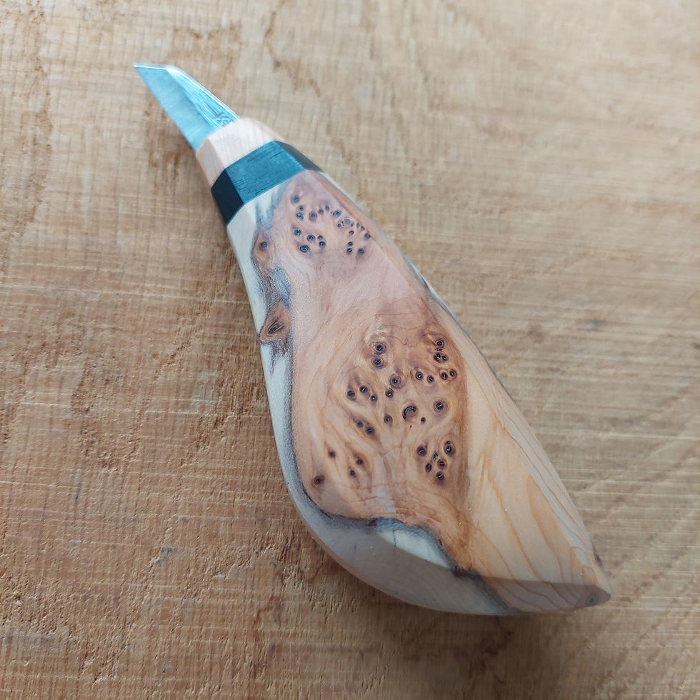 Thumbnail: Yew burr chip carver