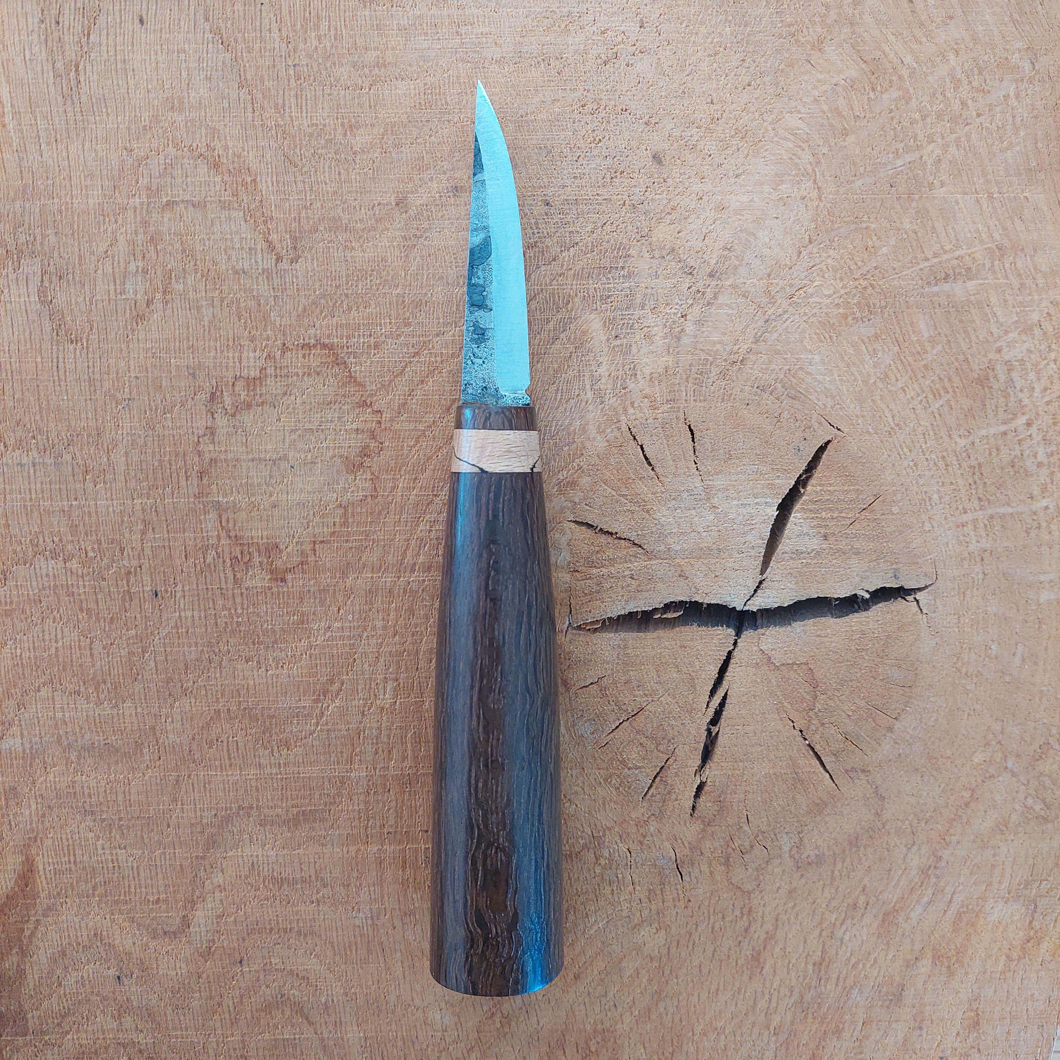 Bog oak & mammoth carver