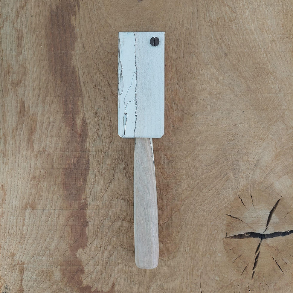 Spalted beech hook knife