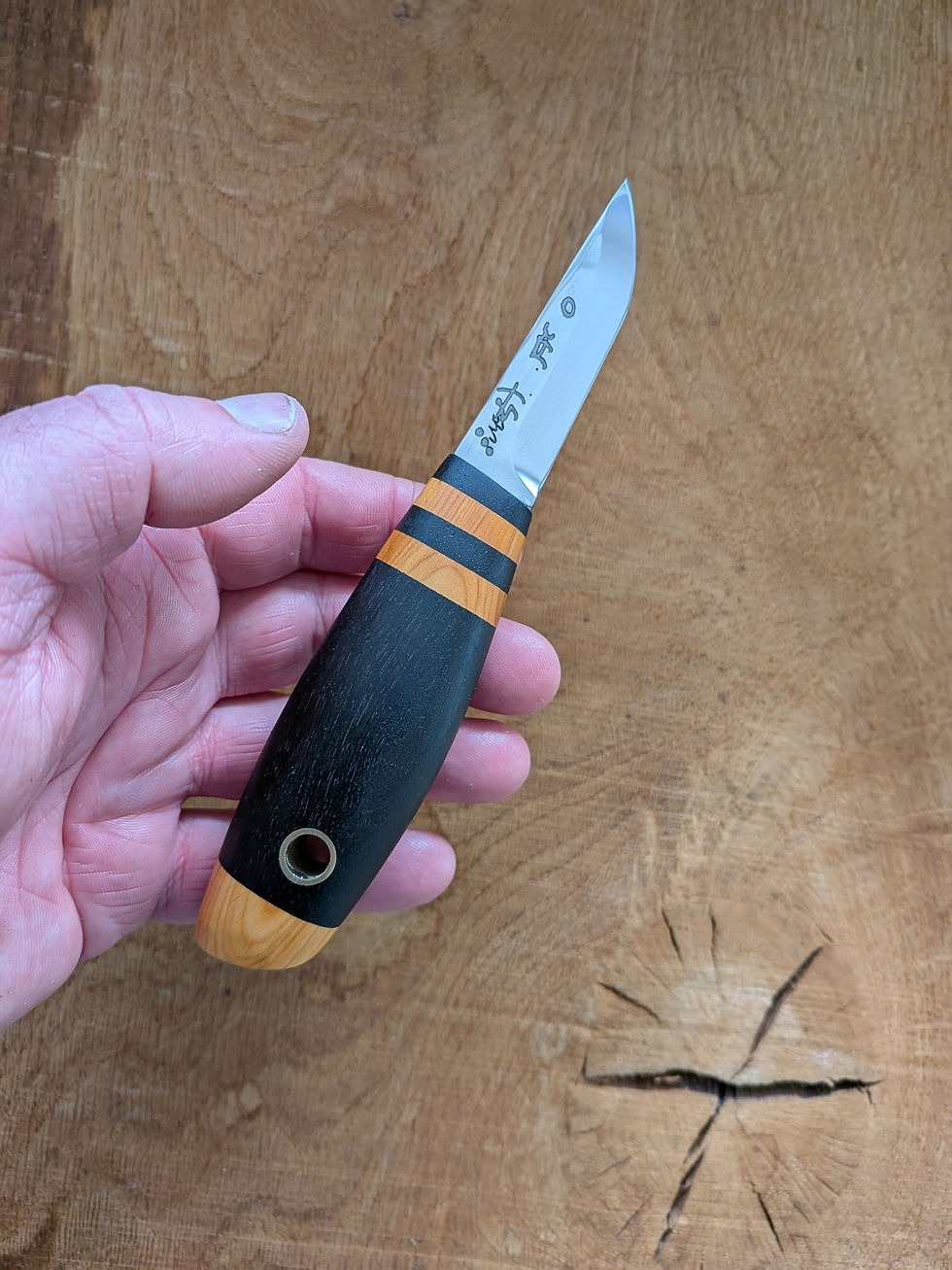 Thumbnail: Bog oak petroglyph knife