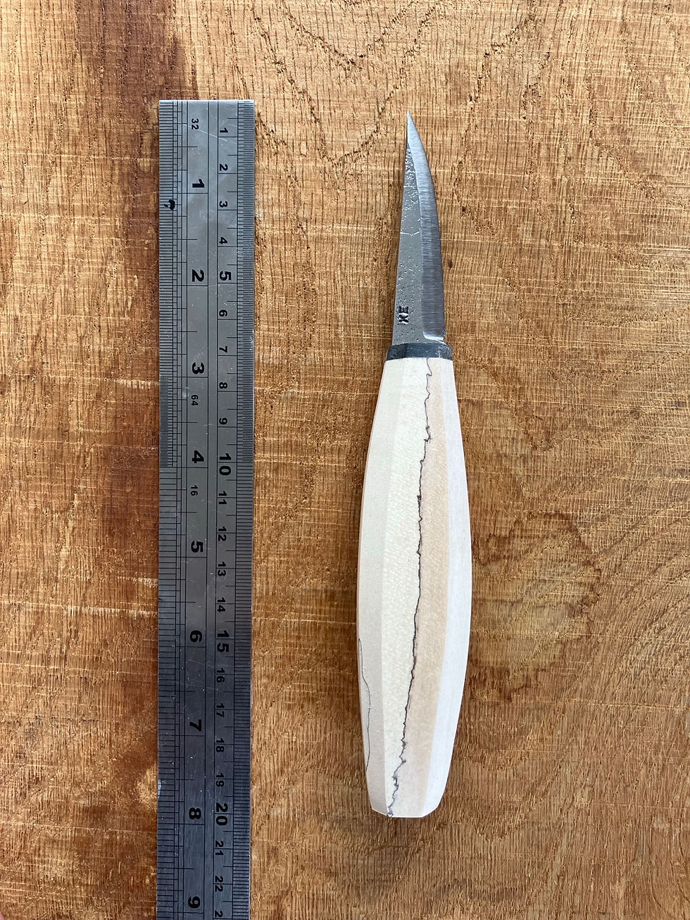 Thumbnail: Spalted beech carver