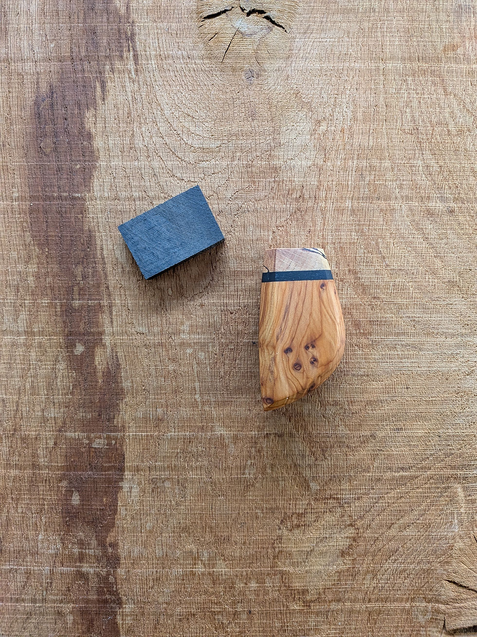 Thumbnail: Yew burr handle