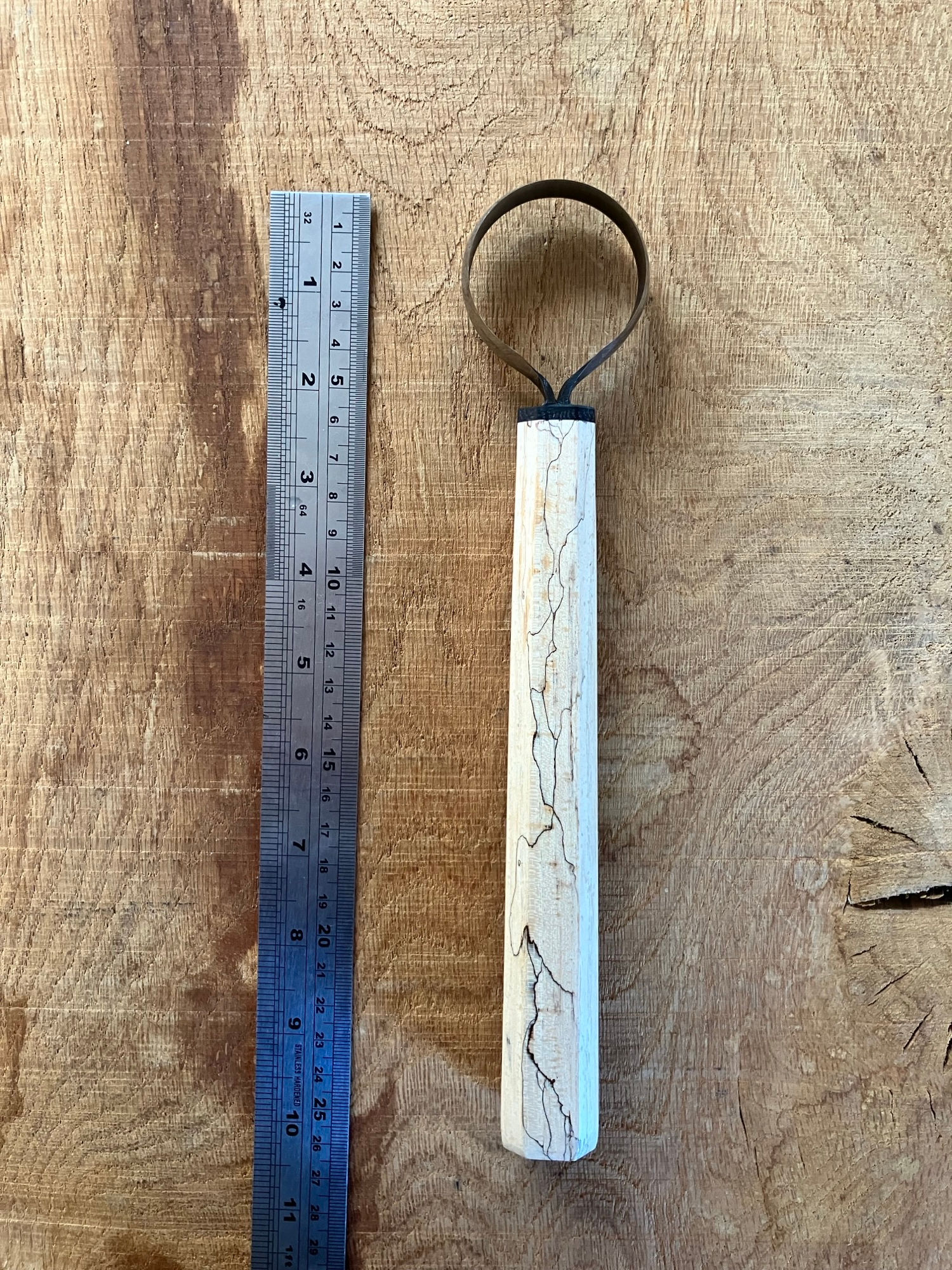 Spalted English ash scorp