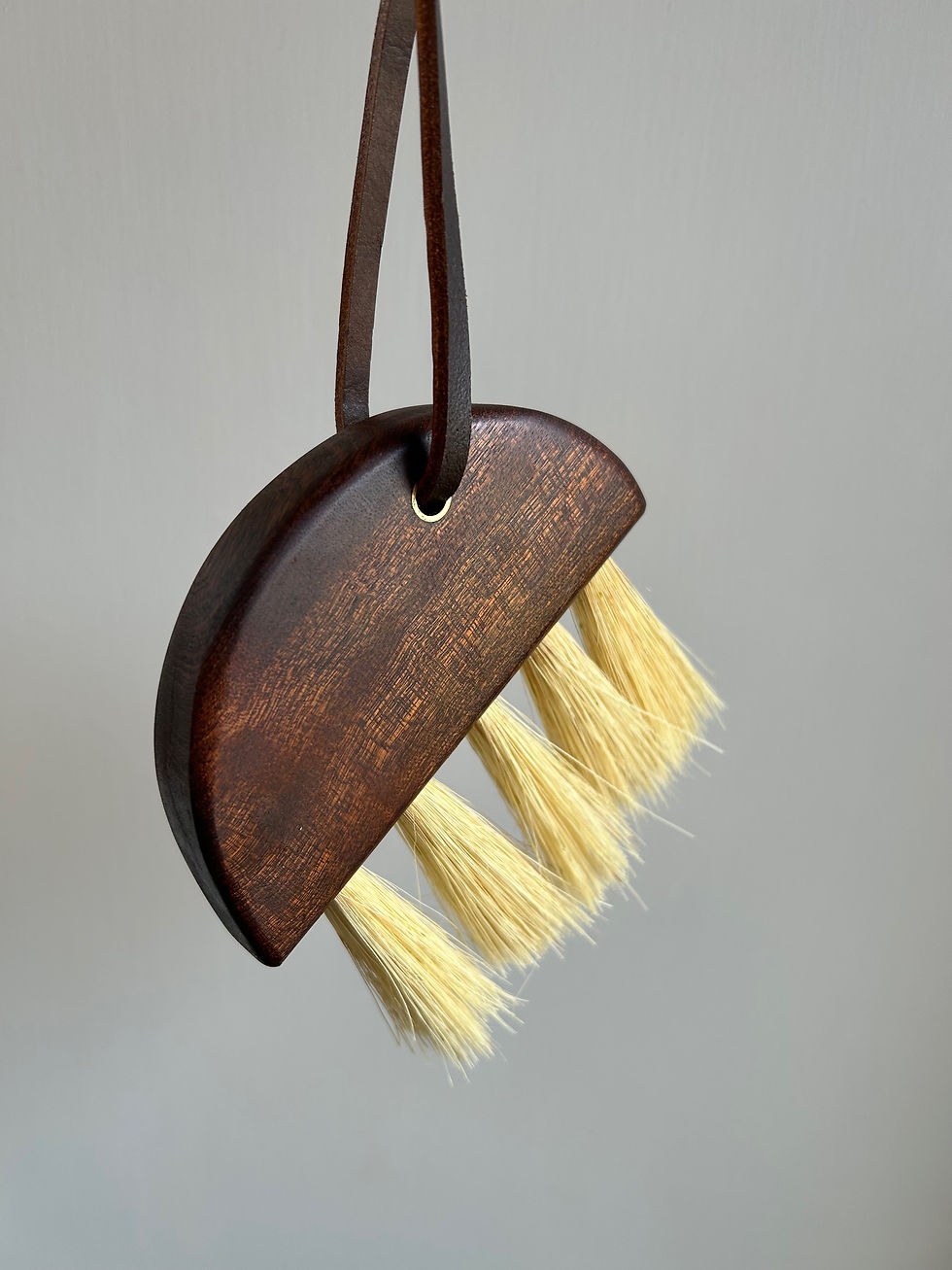 Thumbnail: HANDCRAFTED WOOD TABLE BRUSH