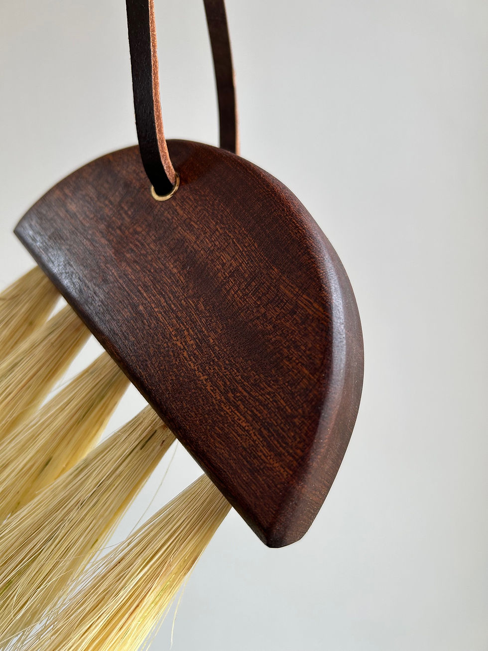 Thumbnail: HANDCRAFTED WOOD TABLE BRUSH