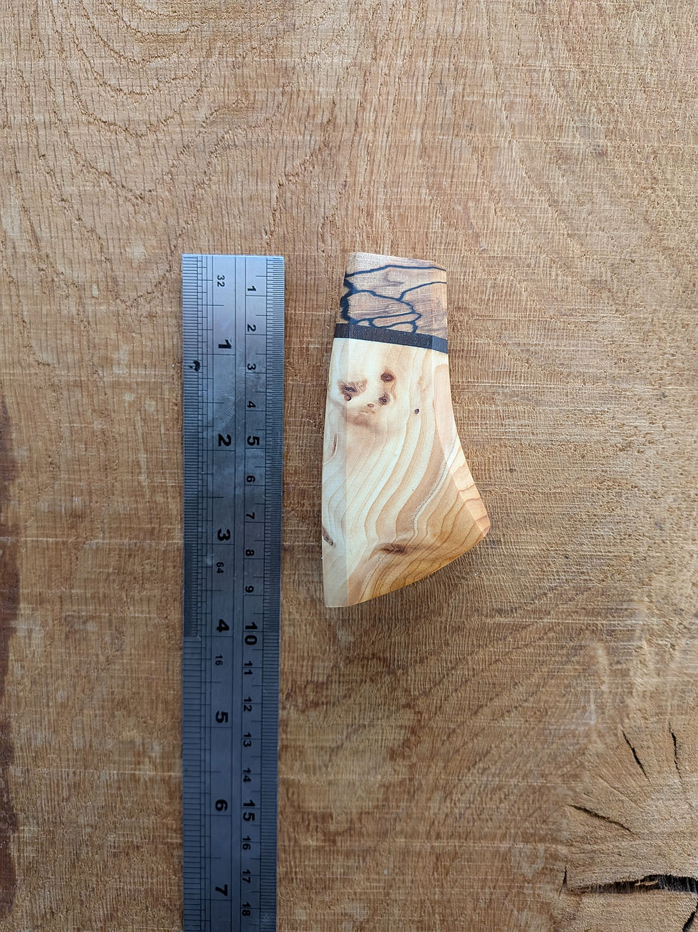 Thumbnail: Yew burr handle
