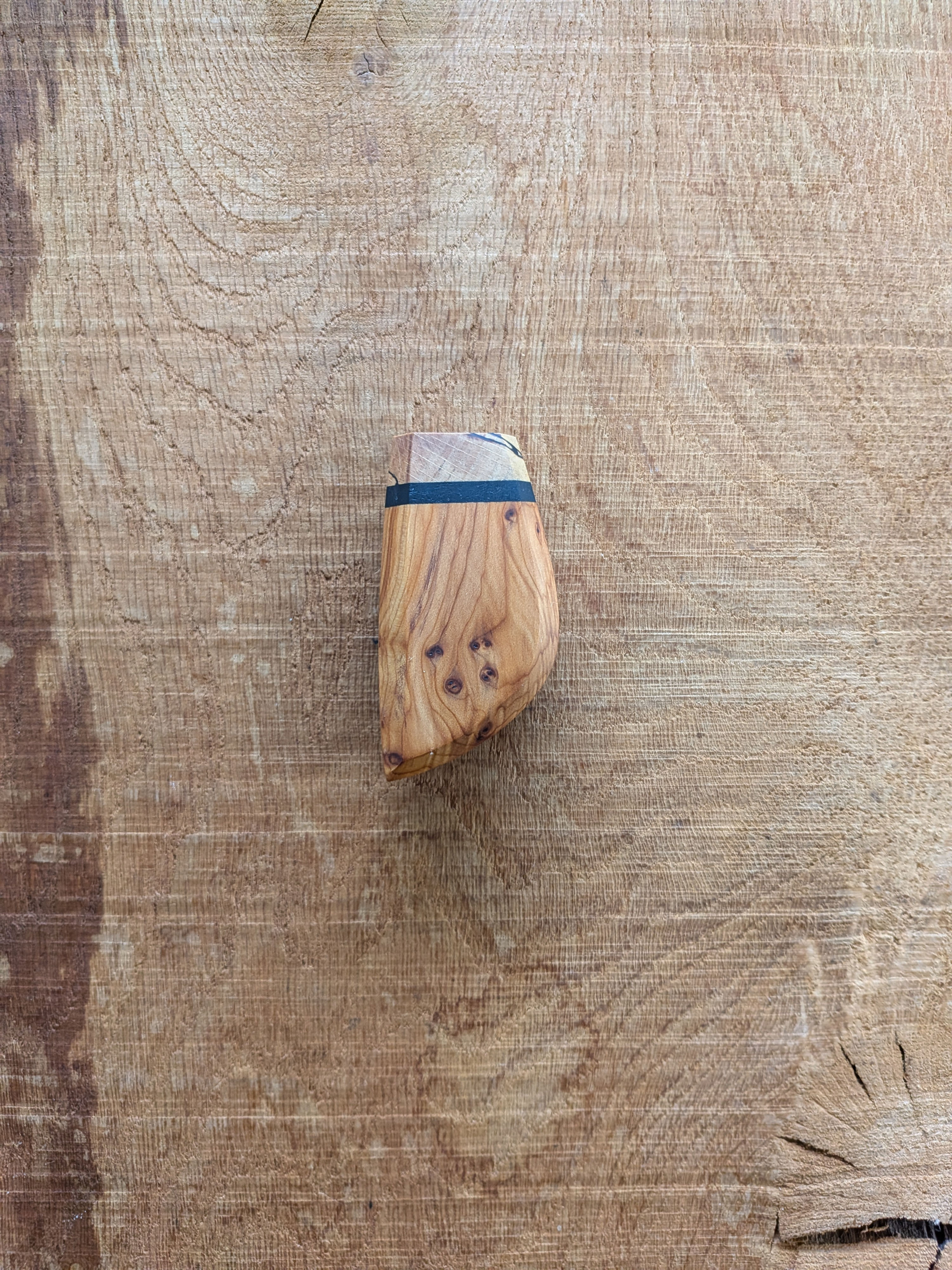 Yew burr handle