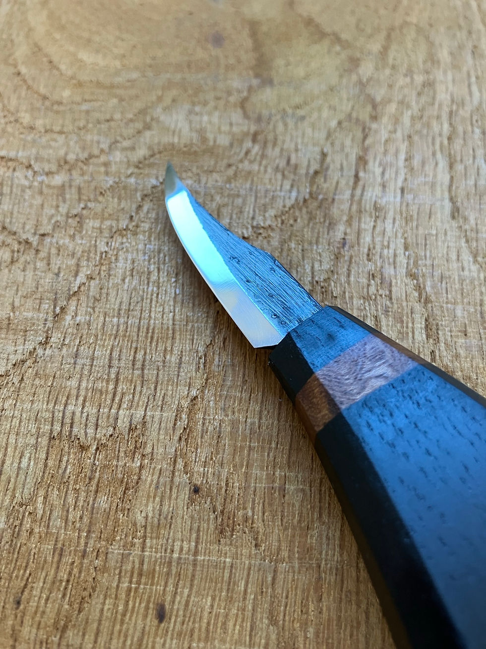 Thumbnail: Bog oak 40mm clip point