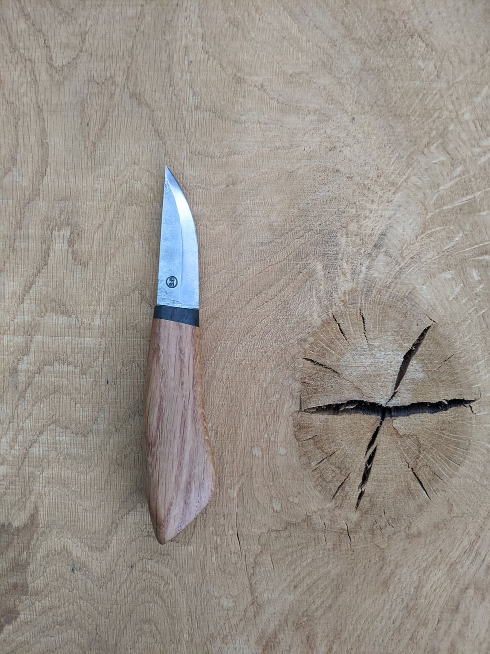 Thumbnail: Old oak sheath knife