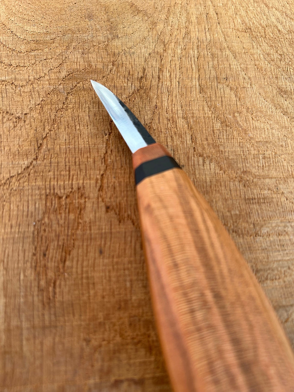 Thumbnail: Spalted cherry carver