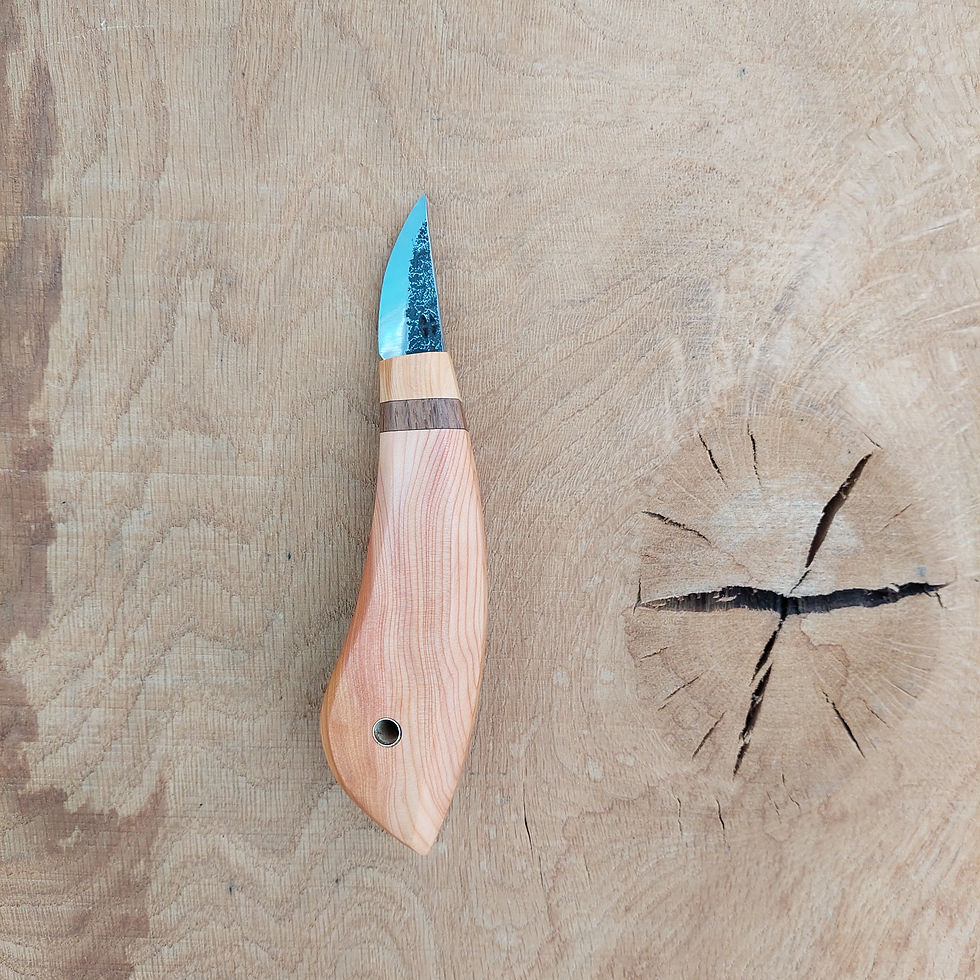 Thumbnail: Yew burr carving knife