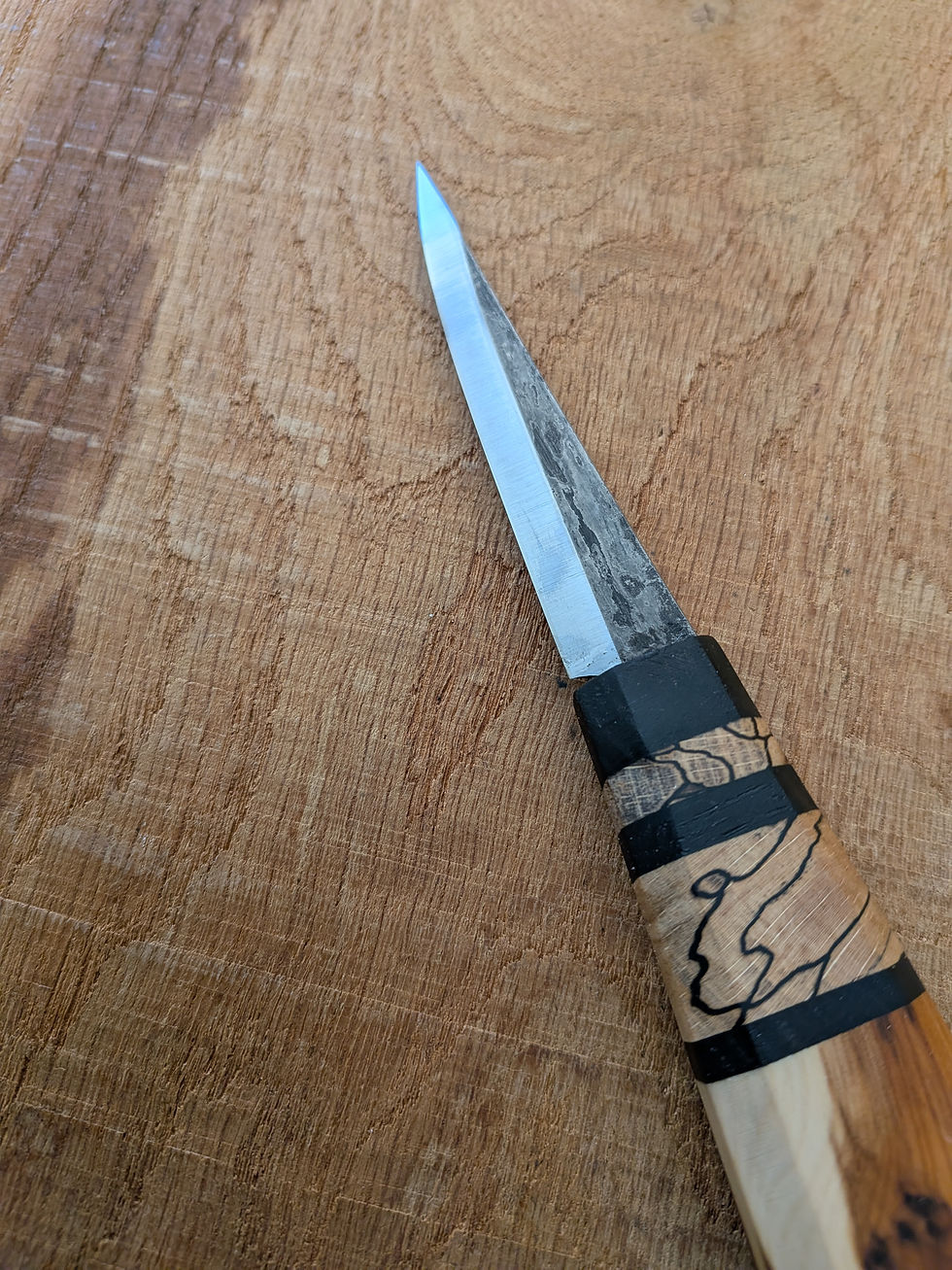 Thumbnail: Yew & spalted beech carver
