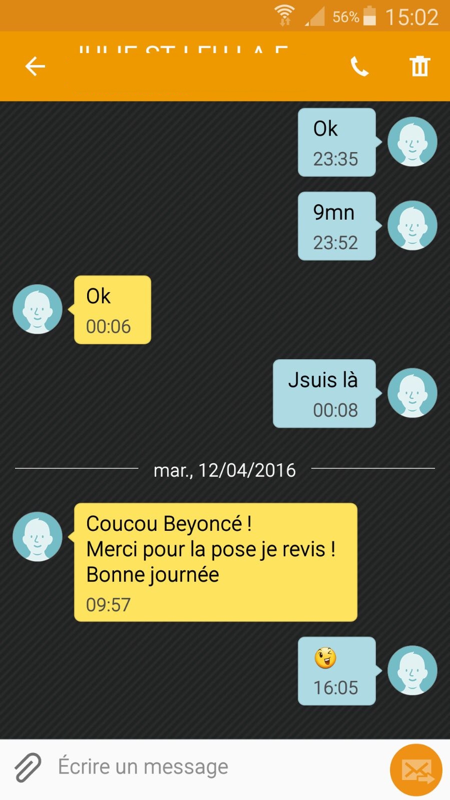 AVIS DE JULIE