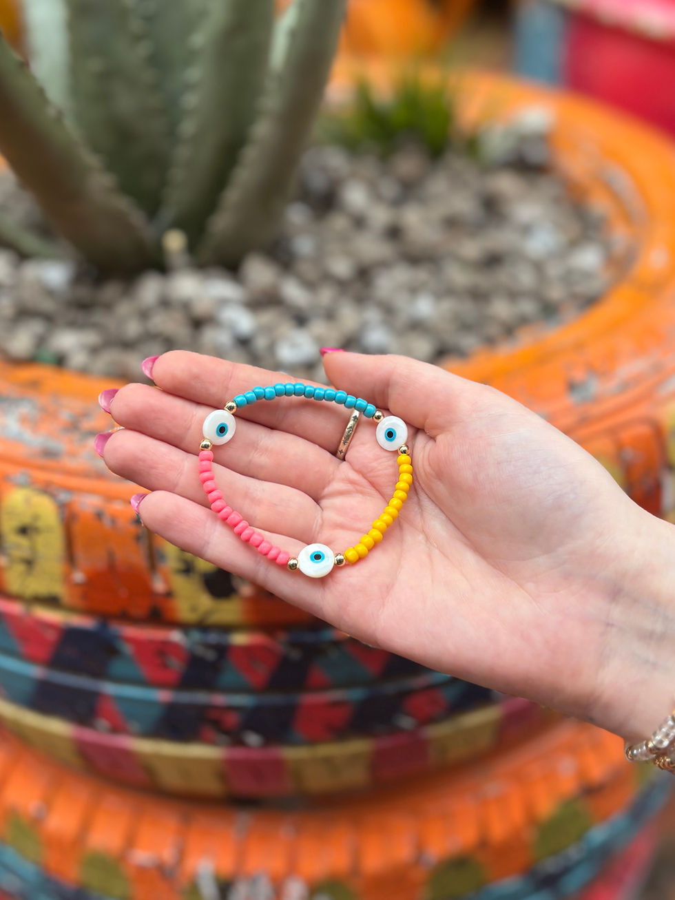 Thumbnail: Evil Eye & Shell Bracelet 