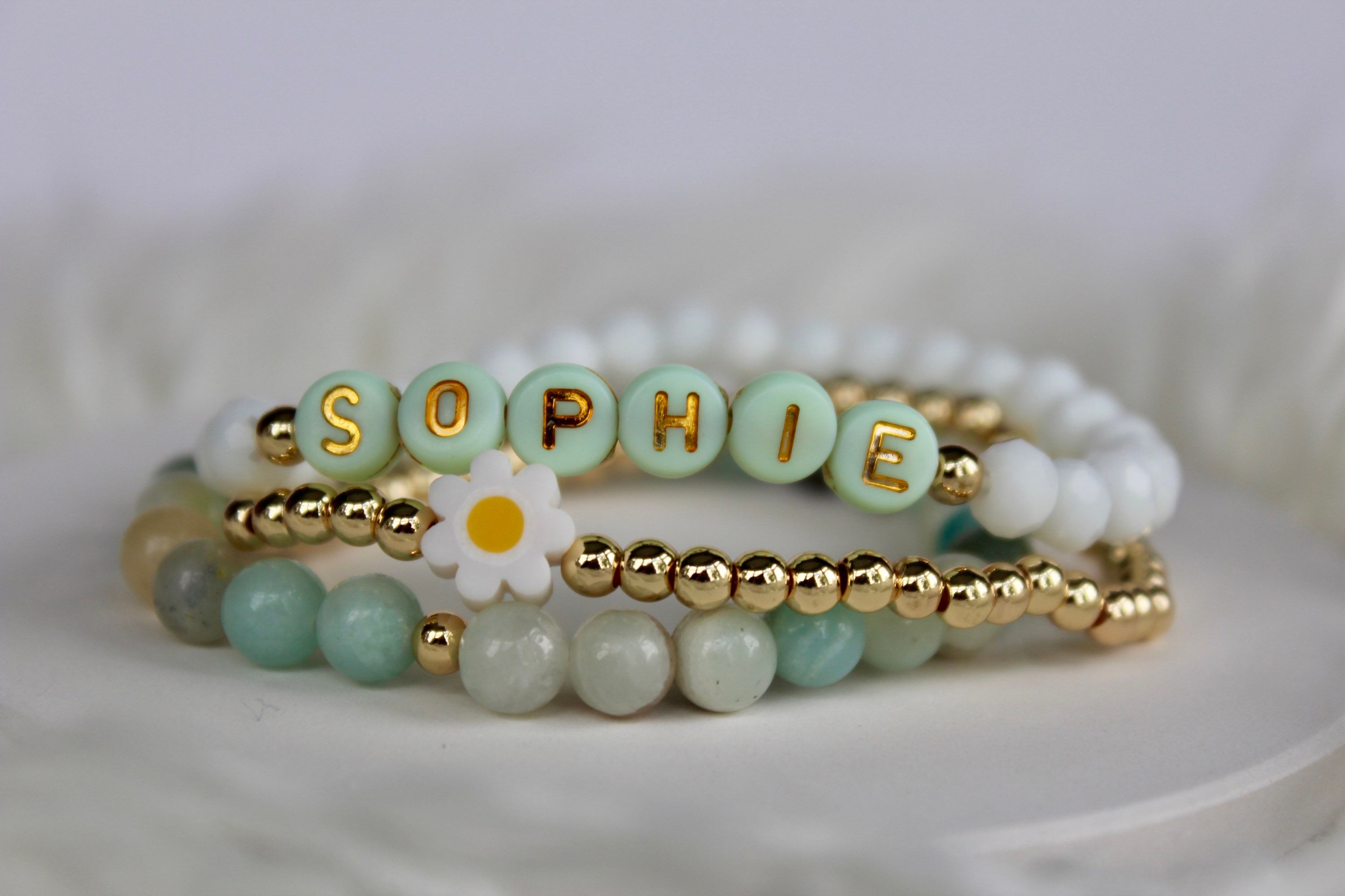 Flower Amazonite Name Stack