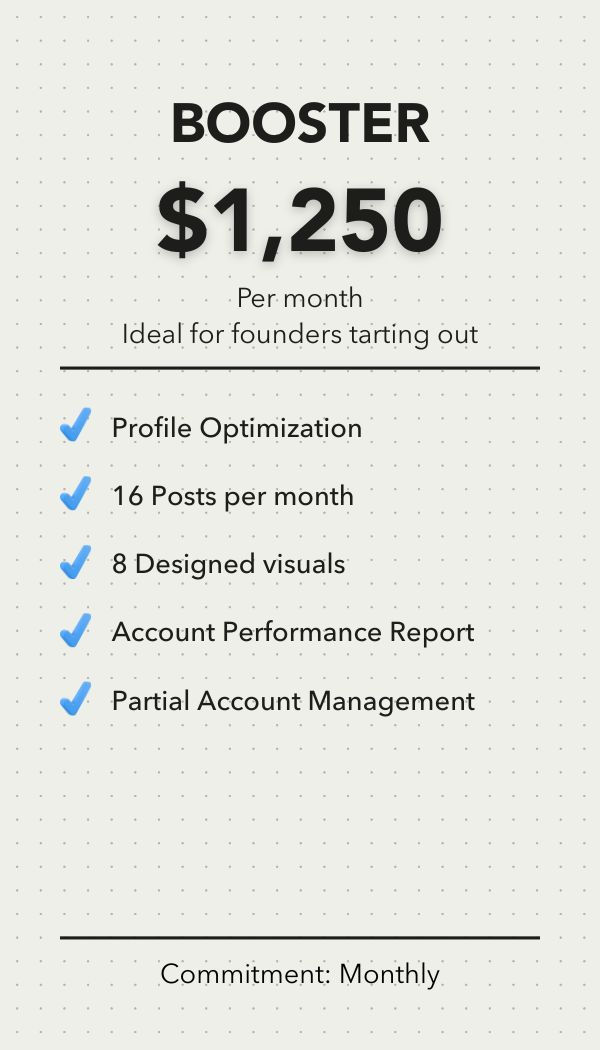 LinkedIn content booster plan