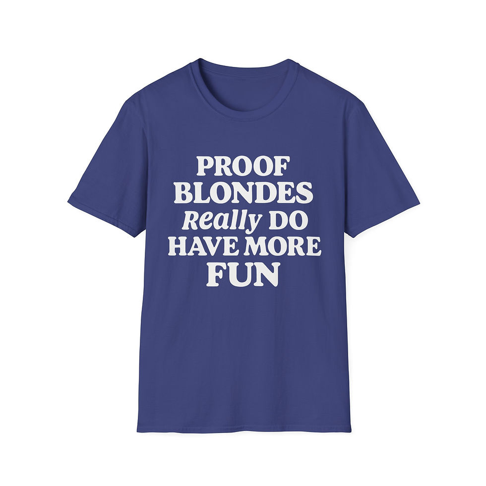 Thumbnail: Blondes Have More Fun Tee , long sleeve tee shirt perfect for gift for blondes 